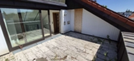 Dachterrasse - Wohnen über zwei Ebenen: Helle 3,5-Zimmer-Maisonette mit Dachterrasse und Münsterblick