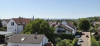 Ausblick Dachterrasse - Wohnen über zwei Ebenen: Helle 3,5-Zimmer-Maisonette mit Dachterrasse und Münsterblick